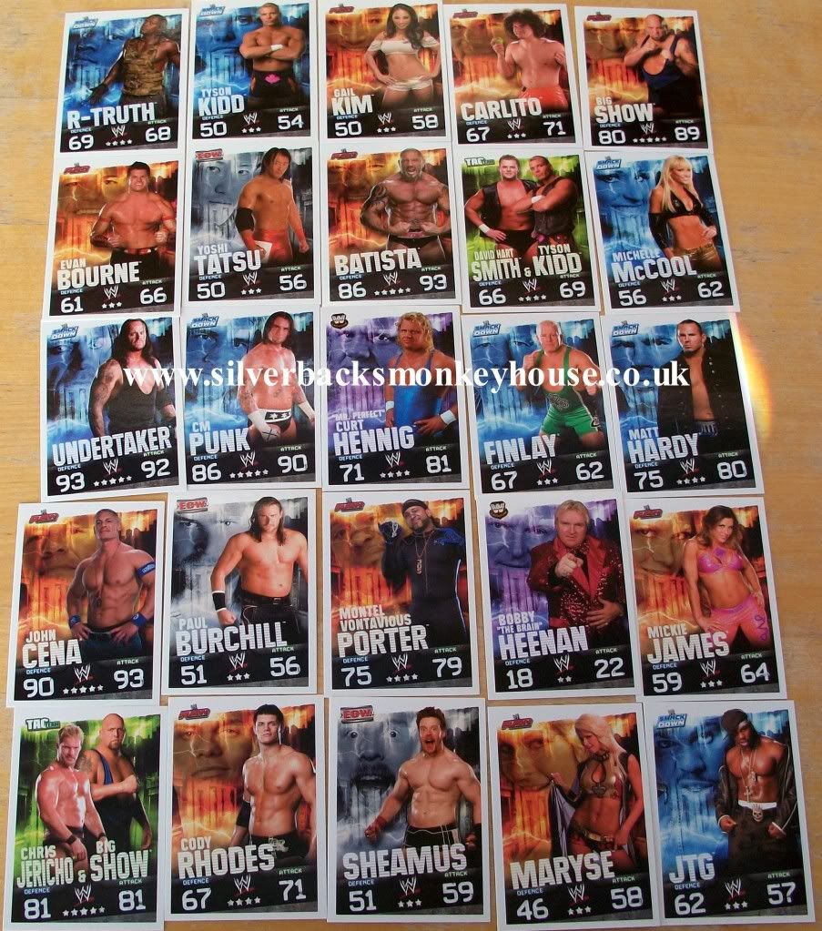 WWE Slam Attax Evolution 25 DIFFERENT TRADING CARDS. eBay
